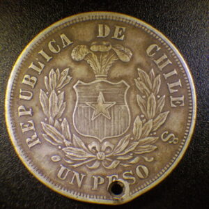 Peso Chile 1880