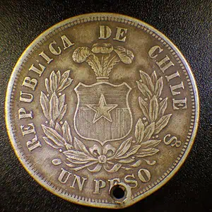 Peso Chile 1880