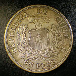 Peso Chile 1877