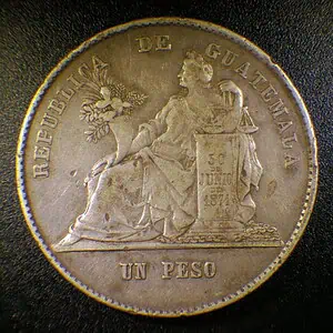 Peso Guatemala 1872