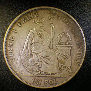 Un Sol Peru 1869