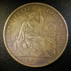 Un Sol Peru 1870