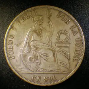 Un Sol Peru 1874