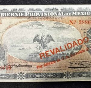 Mexico 100 pesos 1914 Revalidado