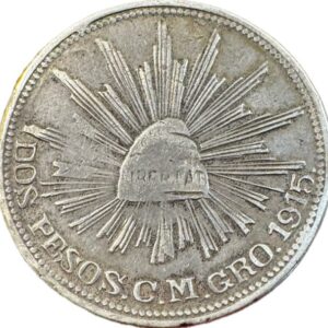 Campo Morado Guerrero 2 pesos 1915