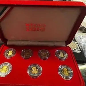 Set de 7 Monedas Proof México 2009