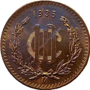 Mexico.10 centavos.1935