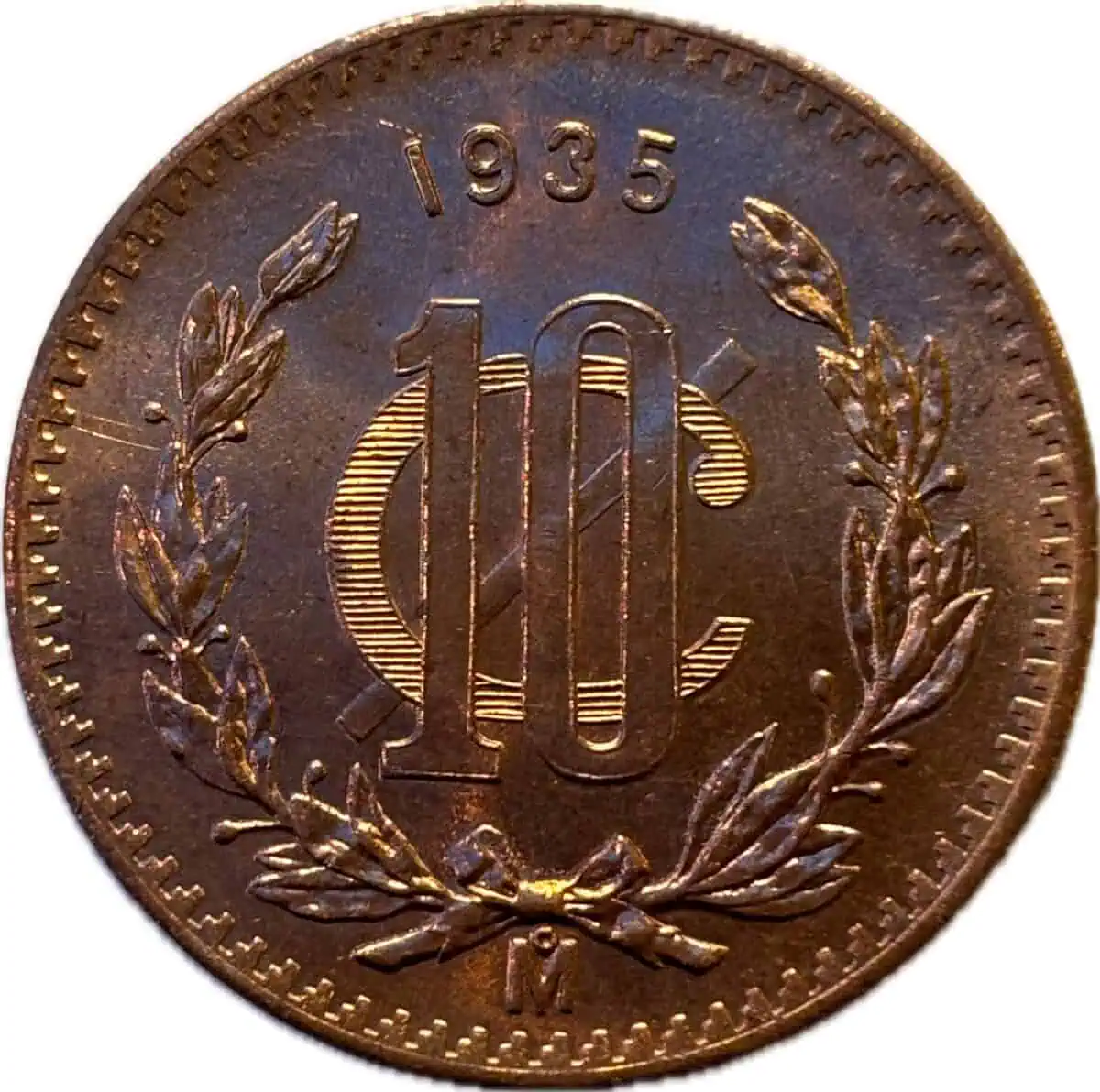 Mexico.10 centavos.1935