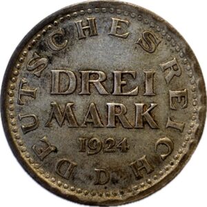 Alemania.3 marcos.1924