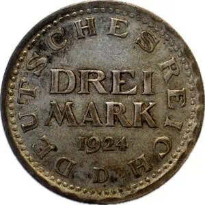 Alemania.3 marcos.1924