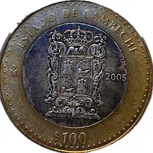 Mexico.100 pesos.2005