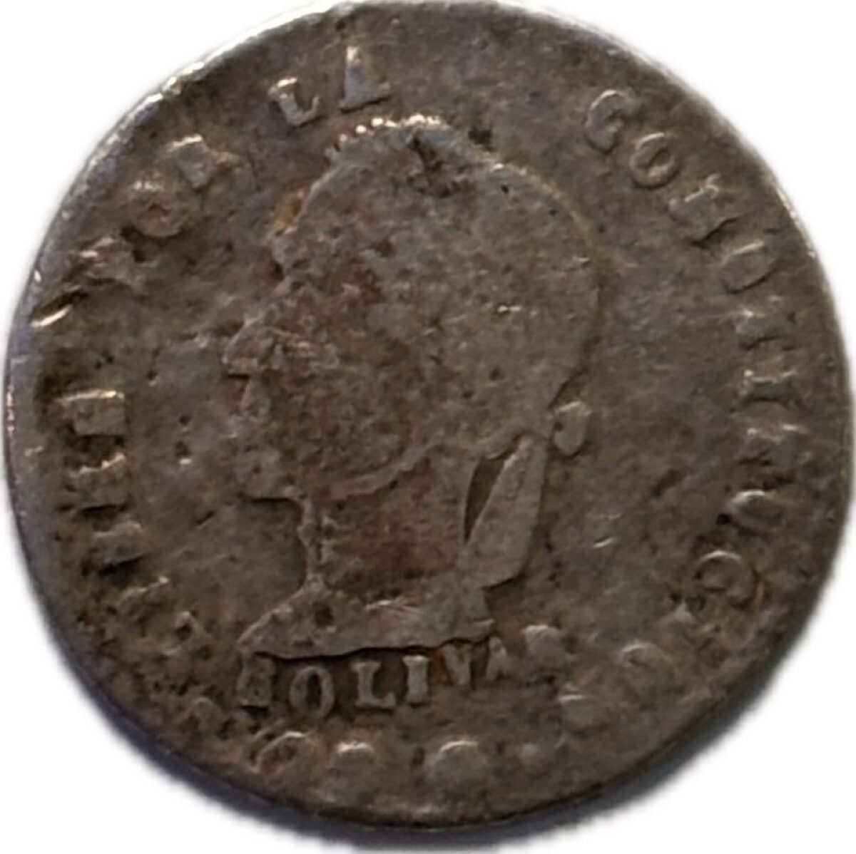 Bolivia.1/2 Sol.1859-1863 - Imagen 2