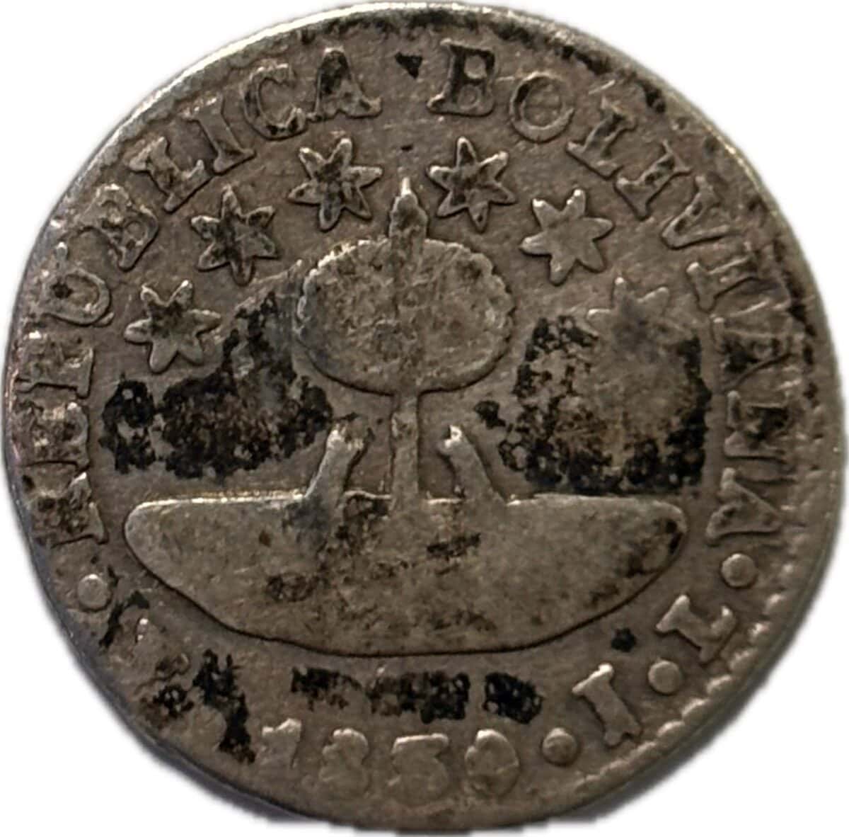 Bolivia.1/2 Sol.1859-1863