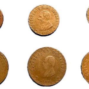 Oaxaca Set 6 Piezas 5 y 10 centavos 1915
