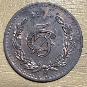 México 5 Centavos 1915