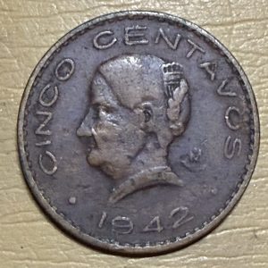 México 5 Centavos 1942