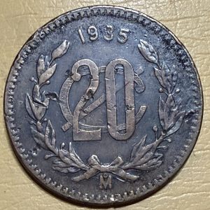 México 20 Centavos 1935