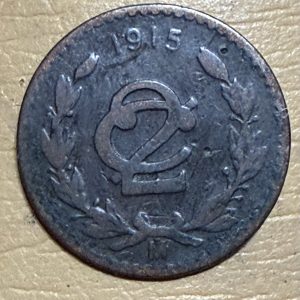México 2 Centavos 1915