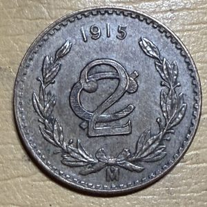 México 2 Centavos 1915
