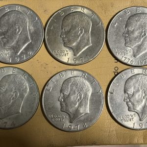 USA Set de 6 Monedas de 1 Dólar Eisenhower