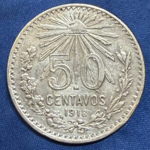 México 50 Centavos 1918