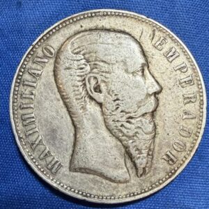 México 50 Centavos 1866 Maximiliano