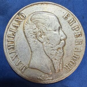 México 1 Peso 1867 Maximiliano